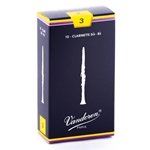 CR103 Vandoren Traditional Bb Clarinet #3 Reeds (10)