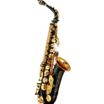 YAS82ZIIB Custom Z Eb Alto Sax, Black Lacquer, Annealed Body, 1-Piece Bell, Adjustable Front F Mechanism, Ribbed & Flanged Posts, V1 Neck, 4CM Mouthpiece, Case