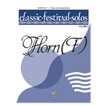 Classic Festival Solos Volume 2 Piano Accompaniment Book for french horn