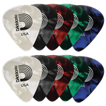 Picks Medium assorted  ( pkg of 10) D'addario 1CAP410