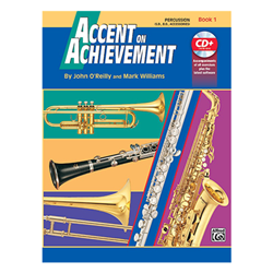 Accent on Achievement Book 1 Percussion/Snare Drum, Bass Drum & Accessories with online access