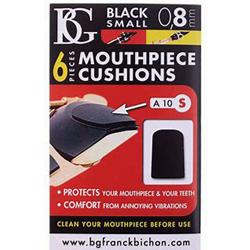 A10S CL Mouthpiece Cushions Black Small 0.8mm (Pack of 6)