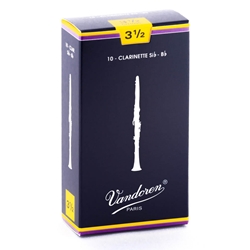 CR1035 Vandoren Traditional Bb Clarinet #3.5 Reeds (10)
