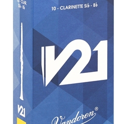 CR8025 Vandoren V21 Bb Clarinet #2.5 Reeds (10)
