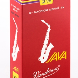 SR2625R Vandoren Java Red Alto Sax #2.5 Reeds (10)