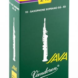 SR3025 Vandoren Java Soprano Sax #2.5 Reeds (10)