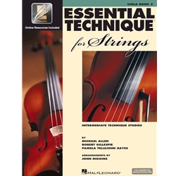 Essential Technique for Strings Book 3  with EEi access - Viola