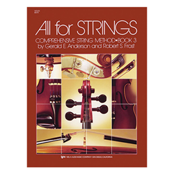 All for Strings Book 3 - Violin