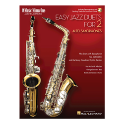 Easy Jazz Duets for 2 Alto Saxophones with online audio access code