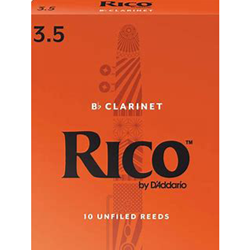RCA1035 Rico Bb Clarinet #3.5 Reeds (10)