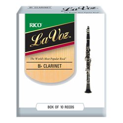 Bb Clarinet Reeds Medium (box of 10) Lavoz RCCMD