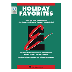 Essential Elements Holiday Favorites - Percussion  with Online Audio