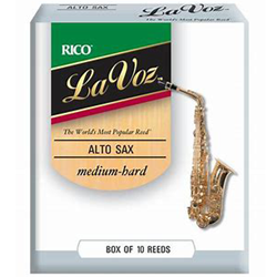 Alto Sax Reeds Medium Hard (box of 10) Lavoz RJC10MH