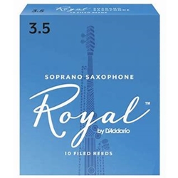 RIB1035 Rico Royal Soprano Sax #3.5 Reeds (10)