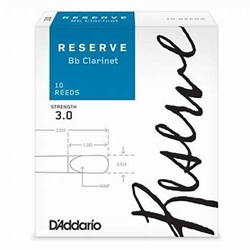 DCR1030 Rico Reserve Bb Clarinet #3 Reeds (10)