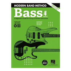 Modern Band Method Book 1 Bass, A Beginner's Guide  for Group or Private Instruction with online audio access code