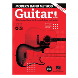 Modern Band Method Book 1 Guitar, A Beginner's Guide  for Group or Private Instruction with online audio access code