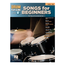 Drum Play-Along Songs for Beginners, Volume 32 with online audio access code