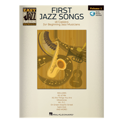 Easy Jazz Play Along Volume 1, First Jazz Songs with online audio access code