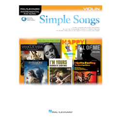 Simple Songs - violin with online audio access