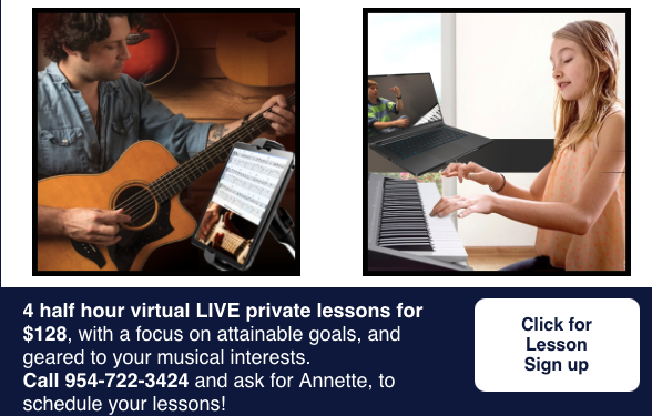 Live 1 on 1 Private Online Music Lessons In Your Home